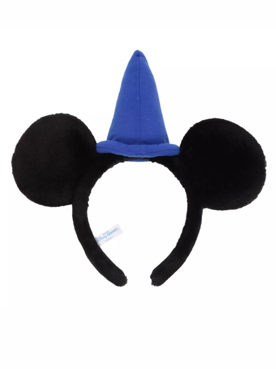 Tokyo Disney Resort Sorcerer Fantasia Mickey Mouse Plush Fuzzy Headband Ears